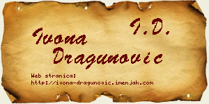 Ivona Dragunović vizit kartica